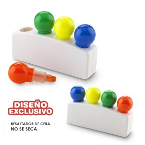 Set De Resaltadores en Cera Quattro OF-467